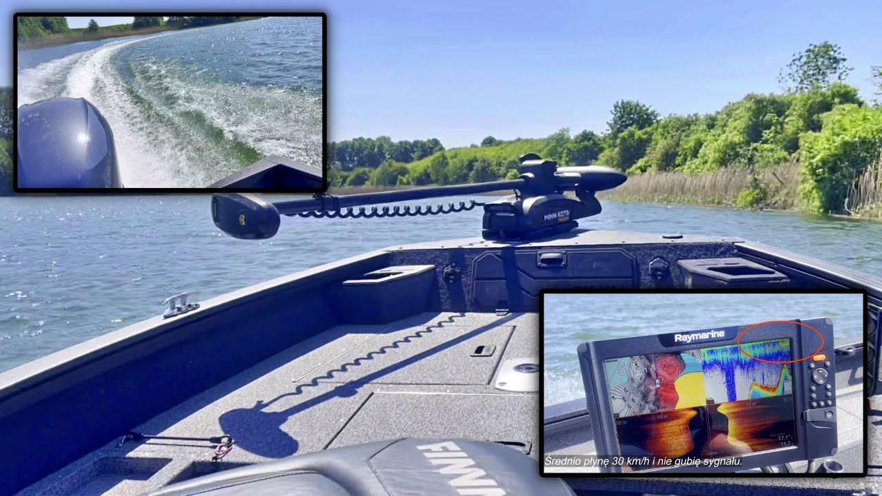 Pierwszy TEST Łodzi FINVAL 420 i sprawdzenie echosondy RAYMARINE ELEMENT