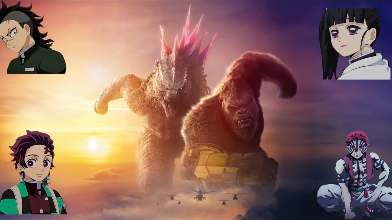 Kimetsu no yaiba viendo universos capítulo 11 Godzilla x Kong Nuevo imperio