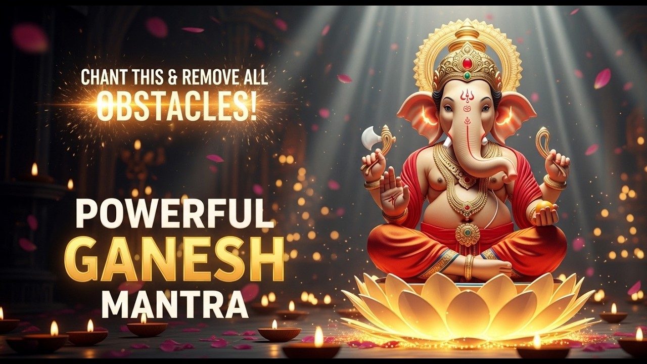 Chant This Powerful Ganesh Mantra 🐘 Remove All Obstacles Instantly | Ganpati Blessings
