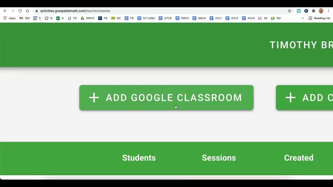 Graspable Math: How to Add Your Google Classroom Classes to the Platform (Quick & Easy)!
