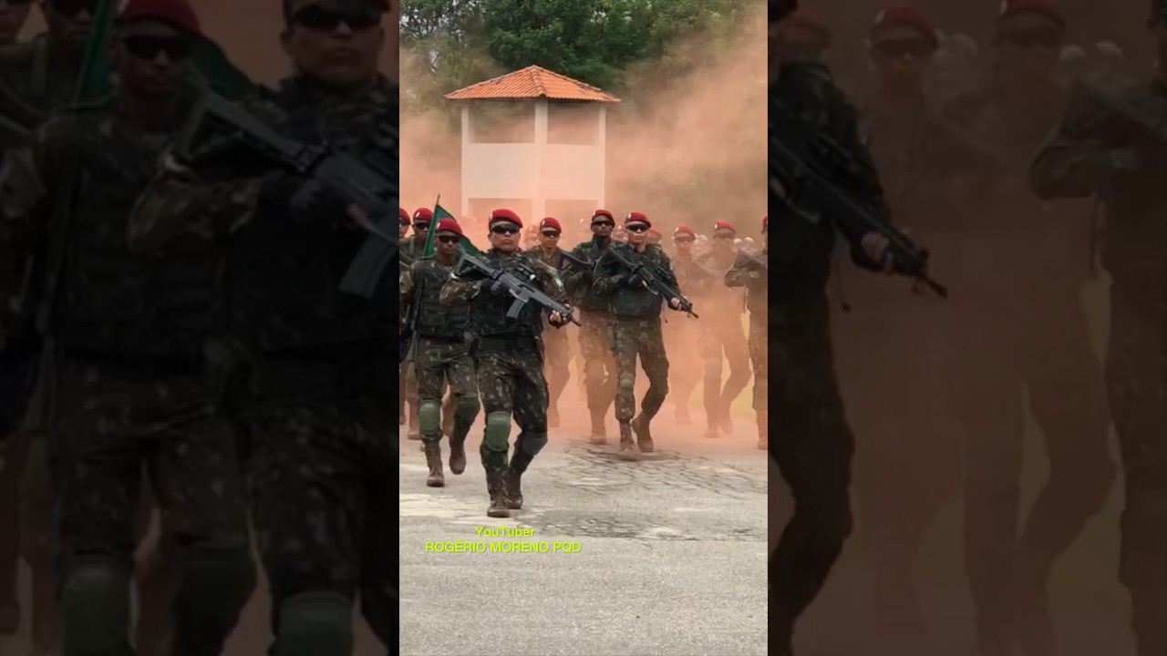 DESFILE DA MAIOR M&Aacute;QUINA HUMANA DE GUERRA DA INFANTARIA | BRIGADA PARAQUEDISTA 🦅