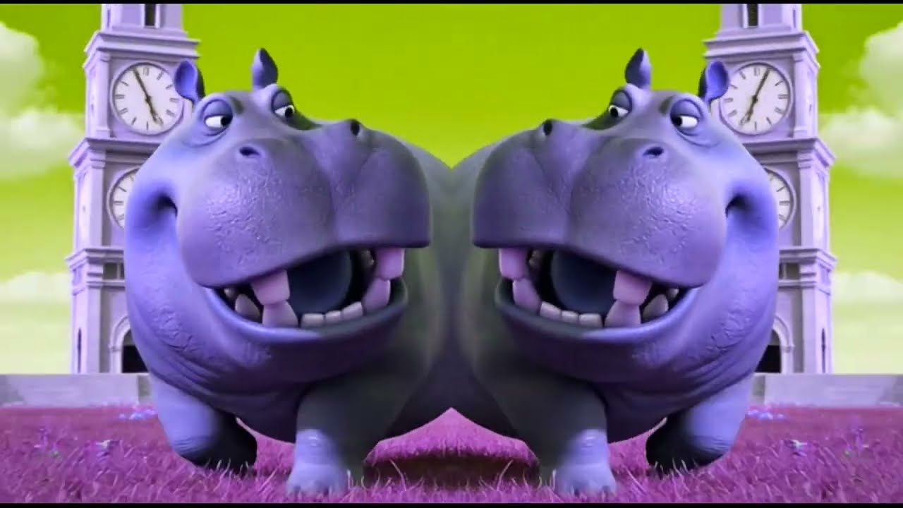 Walking Clock and Hippo are Starving