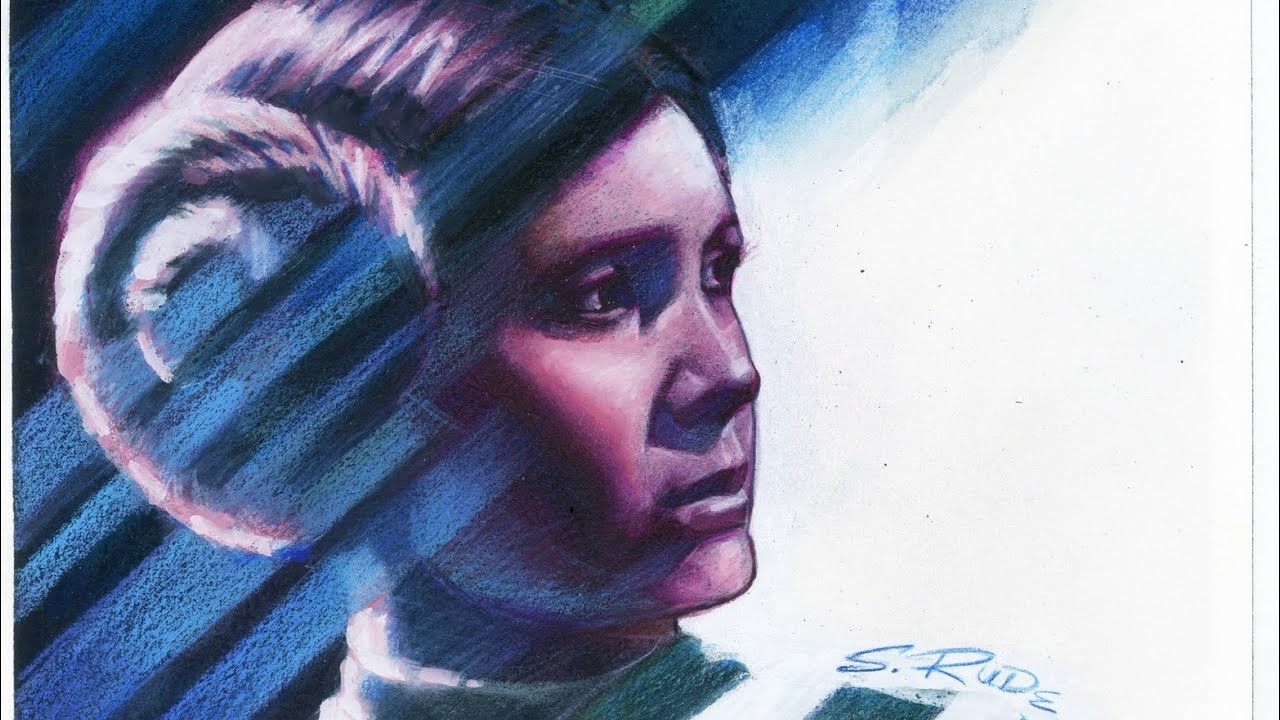 SKETCHTEMBER Day 7 - Watercolor Painting of STAR WARS Princess Leia