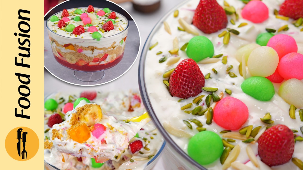 Doodh Dulari Fruit & Jelly Trifle Ramzan Special Recipe By Food Fusion