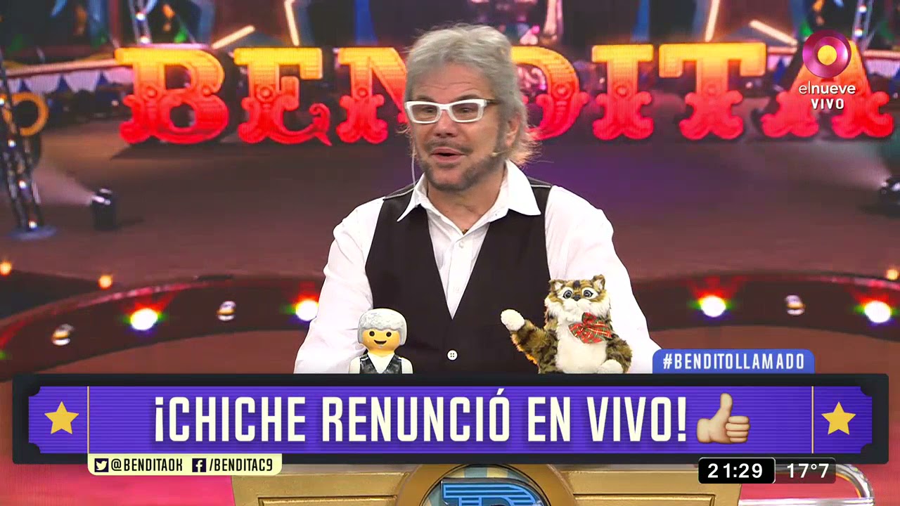 ¡Chiche renunció en vivo!