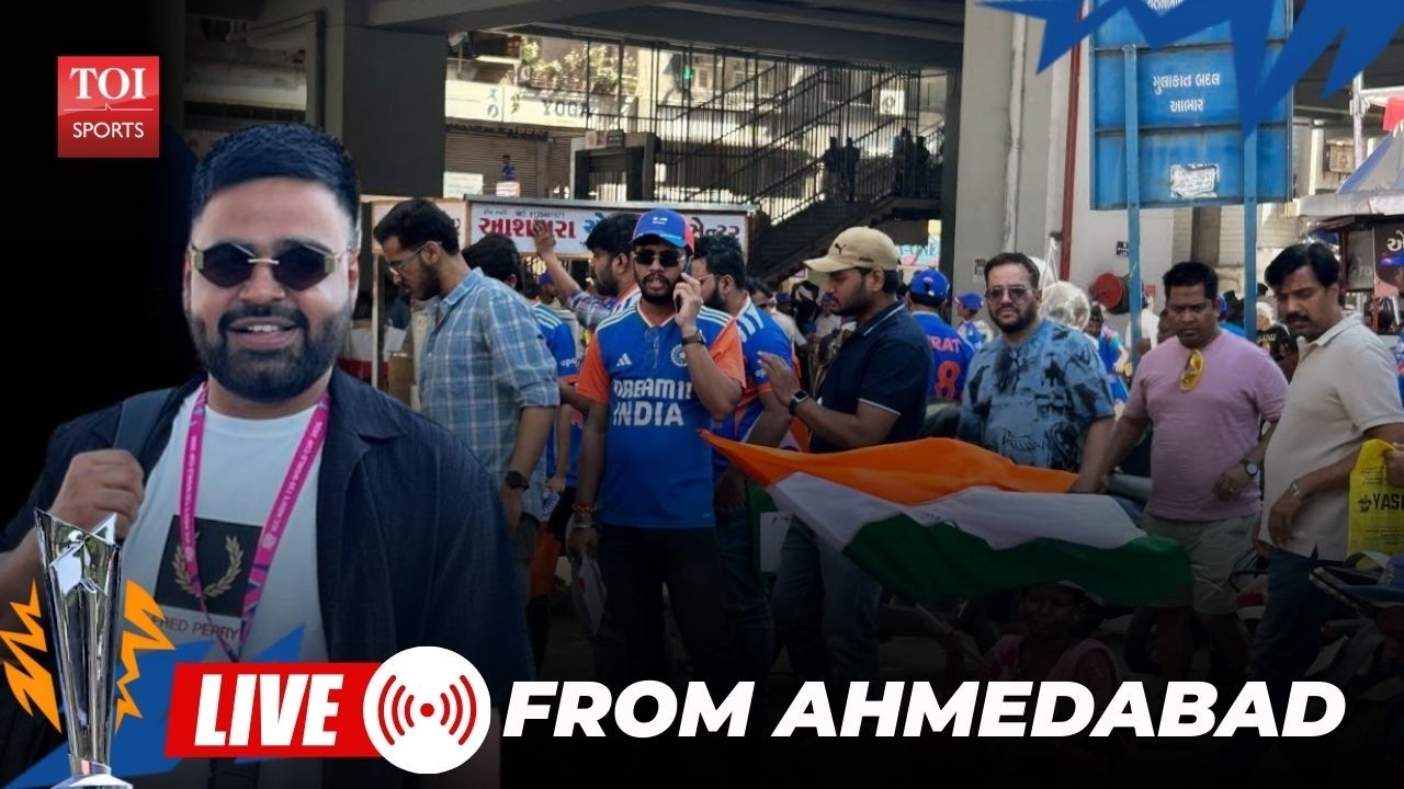 LIVE from Ahmedabad: Thousands outside stadium, roads blocked before India vs NZ T20 World Cup final