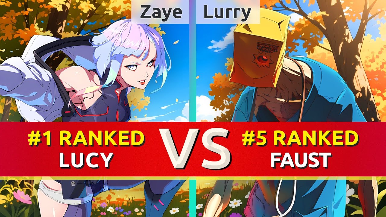 GGST ▰ Zaye (#1 Ranked Lucy) vs Lurry (#5 Ranked Faust). High Level Gameplay