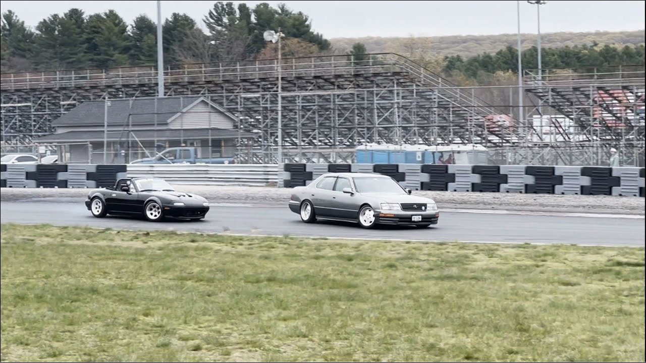 Turbo Miata & Lexus LS 400 Tandem Drifting