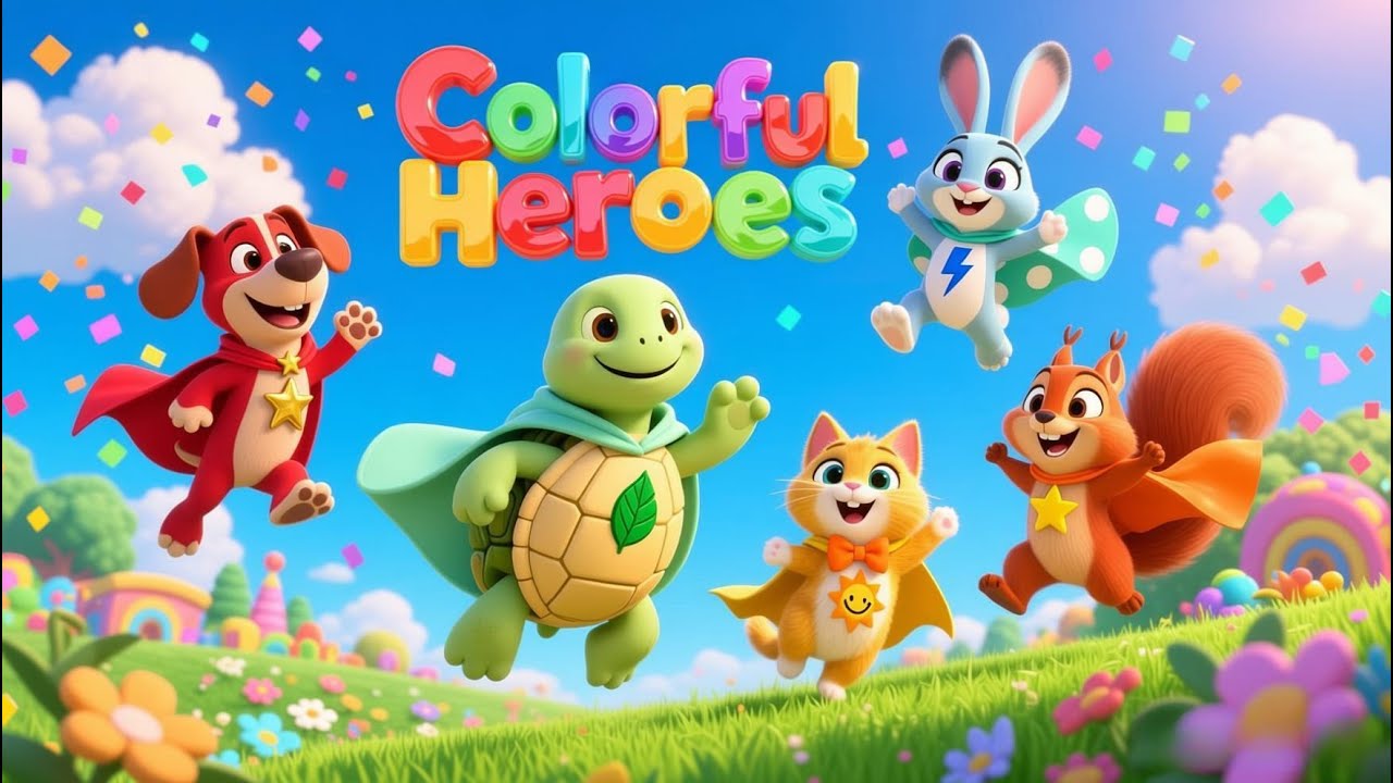 Kids Song About Colors | The Colorful Heroes 🌈| Fun Learning for Children