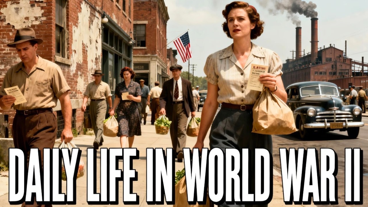 What Everyday Life Was Really Like in World War II America | Relaxing History to Fall Asleep