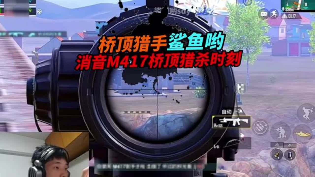 《鲨鱼现在真的没人狙击了吗，消音M417桥顶猎杀时刻！》 #和平精英模拟器#来抖音玩同款#和平精英怼友行为大赏#和平精英雪战到底#和平精英冰雪哈尔滨