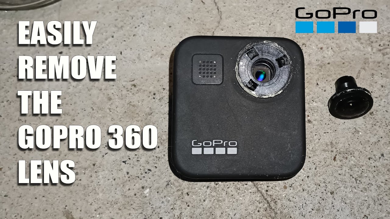 Gopro Max 360 lenses are very easy to remove