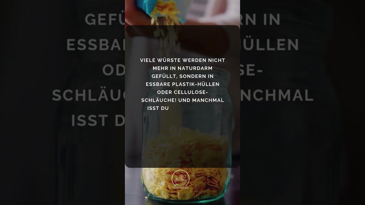 W&uuml;rstchen mit Kunstdarm aus Plastik? #shorts #LebensmittelWissen #GesundeErn&auml;hrung