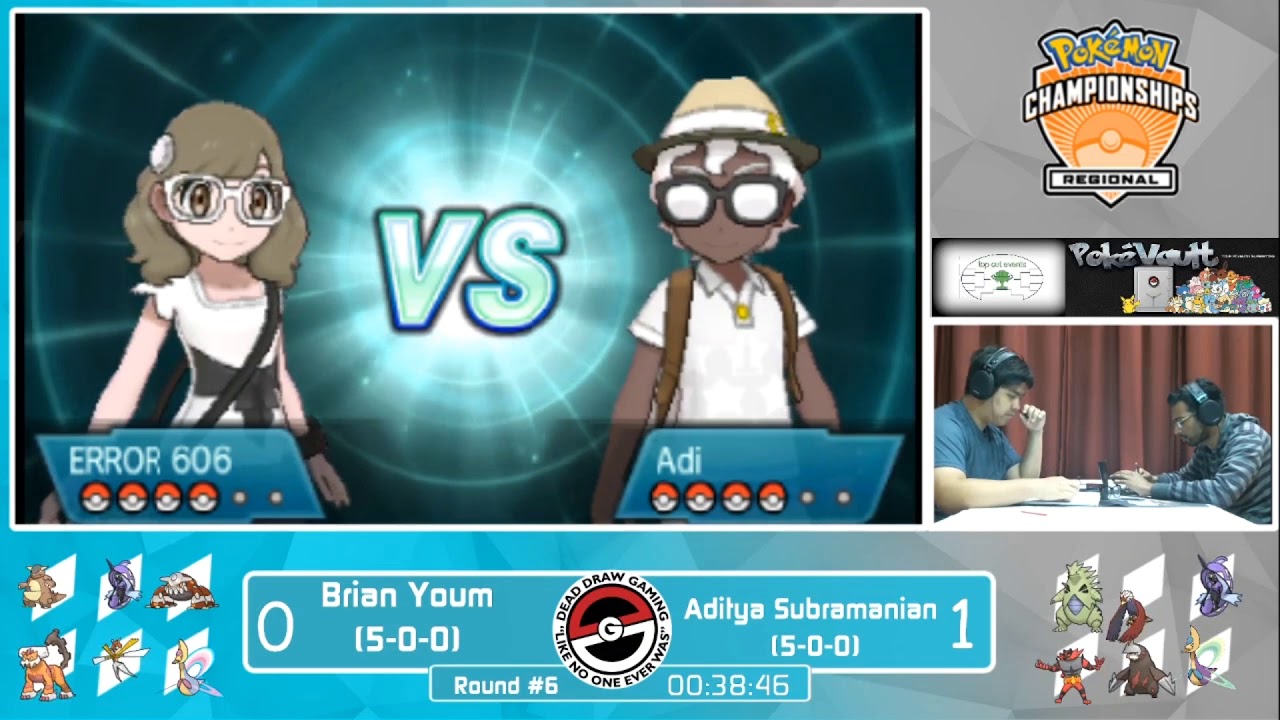 2018 Madison Pokemon VGC Regionals - Round 6 - Brian Youm vs Aditya Subramanian