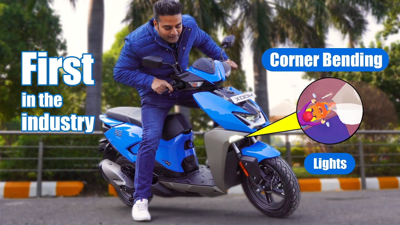 Corner Bending LED Lights in Scooter पहली बार देखा गया Hero Xoom Scooter Full Details