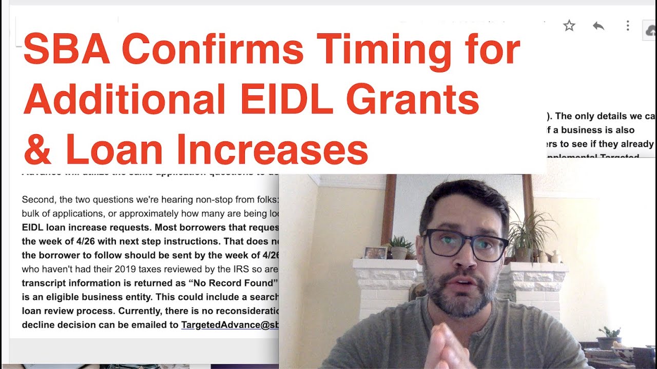 Here's When to Expect Additional EIDL Grants and EIDL Loan Increases