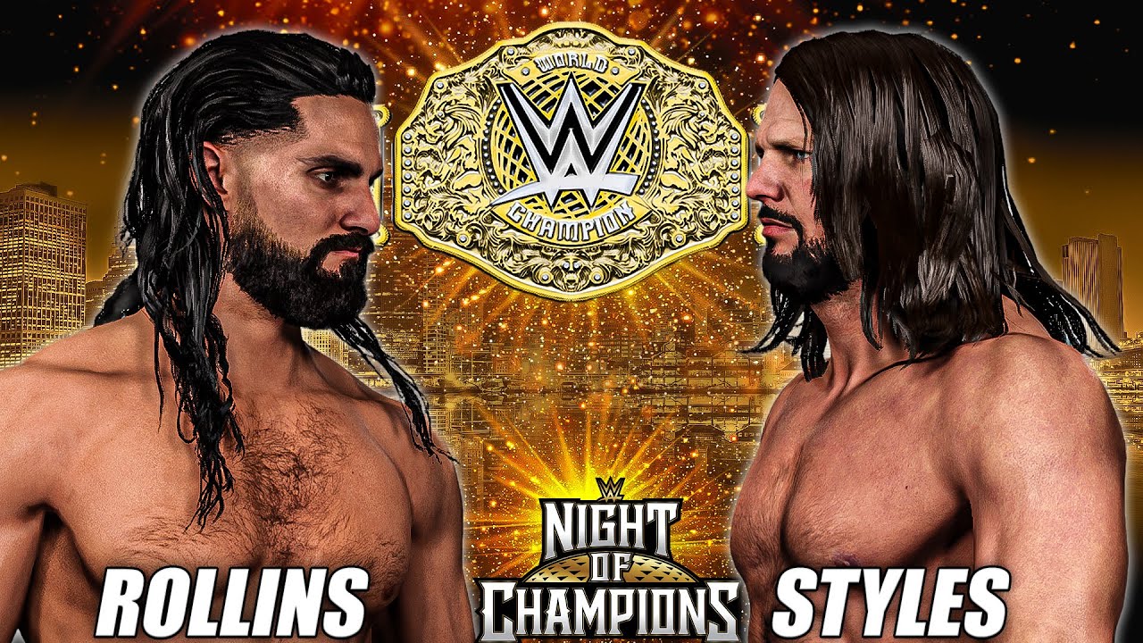 WWE 2K23: Aj Styles Vs Seth Rollins Epic Match!
