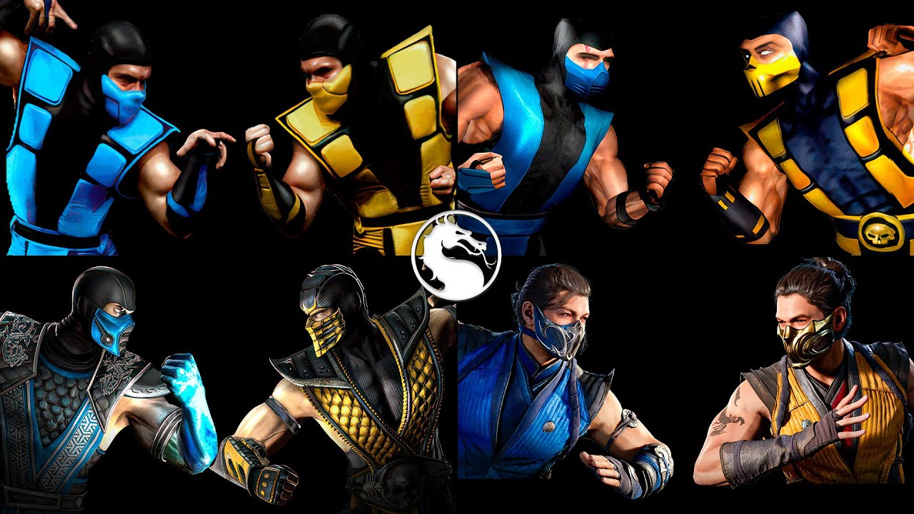 Evolution of Scorpion VS Sub-Zero MK-MK1 | 2K 60FPS