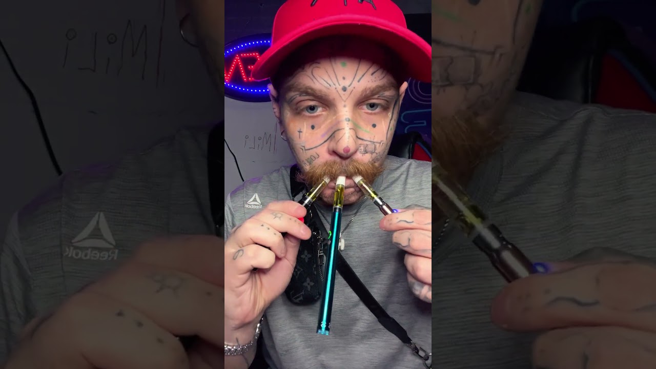 3 STRAIN TRIPLE thc wax pen blinkers👀👀✅🖤💨💨💨💨