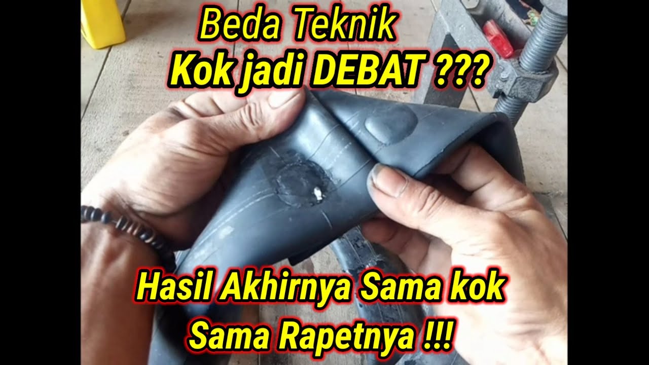 Cara Menambal Ban Dalam Motor || Tekhnik menambal ban dalam