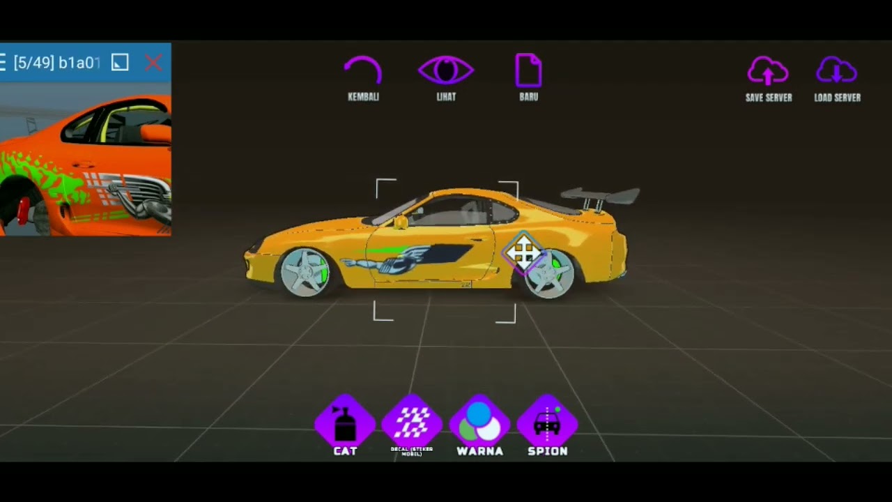 Cara membuat Livery Supra MK4 Fast and Furious project drift 2.0
