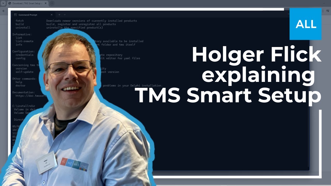 Holger Flick explaining TMS Smart Setup