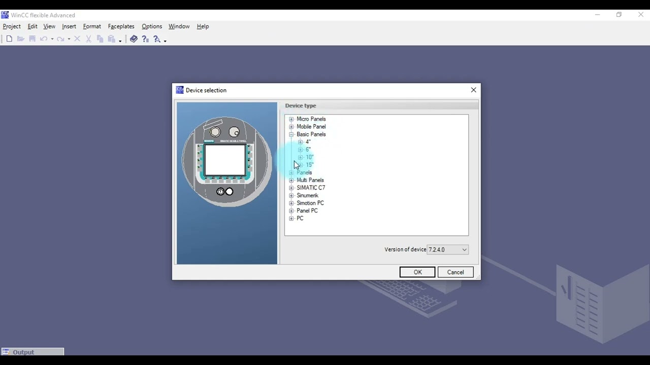 HMI 2 ( panels selection )