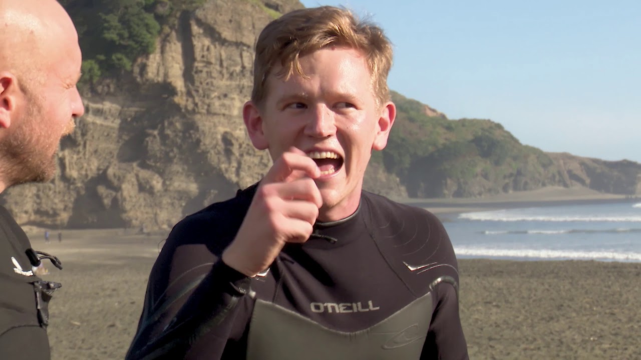 Chris out of Water - Surfing