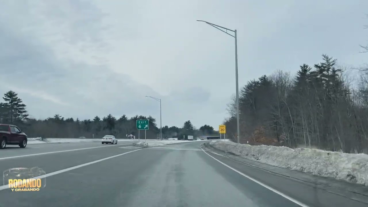 Larga carretera en new Hampshire