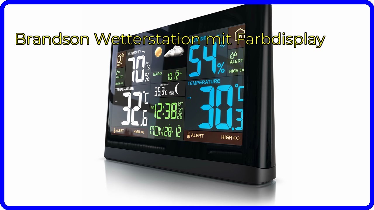 BEWERTUNG (2025): Brandson Wetterstation mit Farbdisplay. WESENTLICHE Einzelheiten