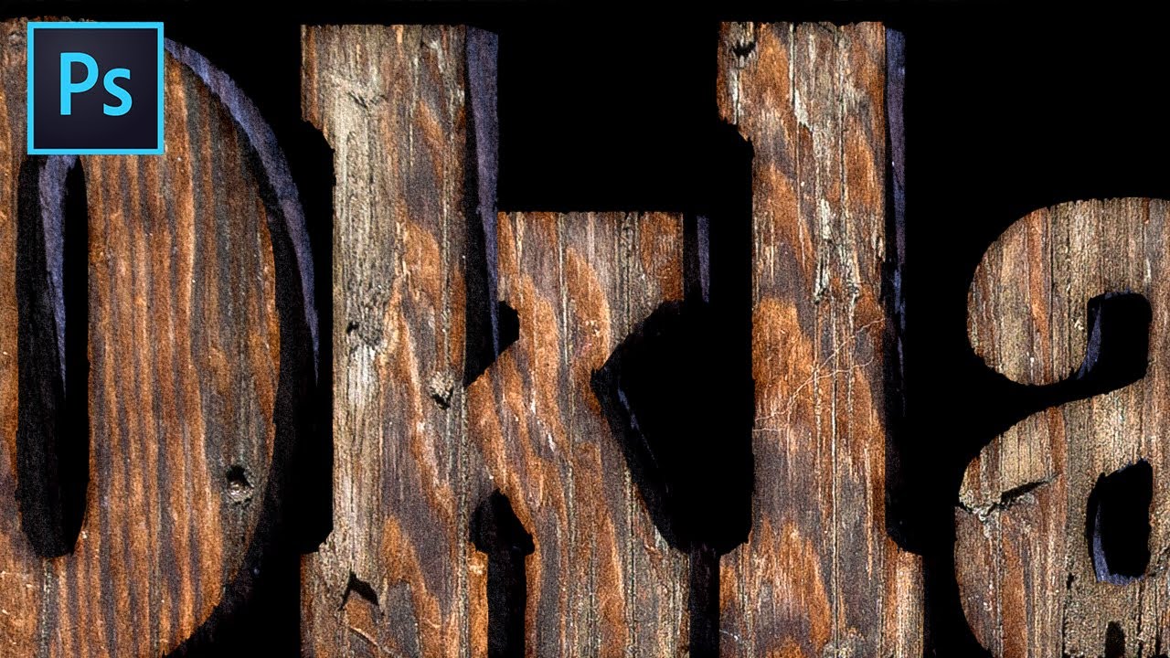 Эффект 3D-деревянного текста | Урок Photoshop с бесплатными текстурами