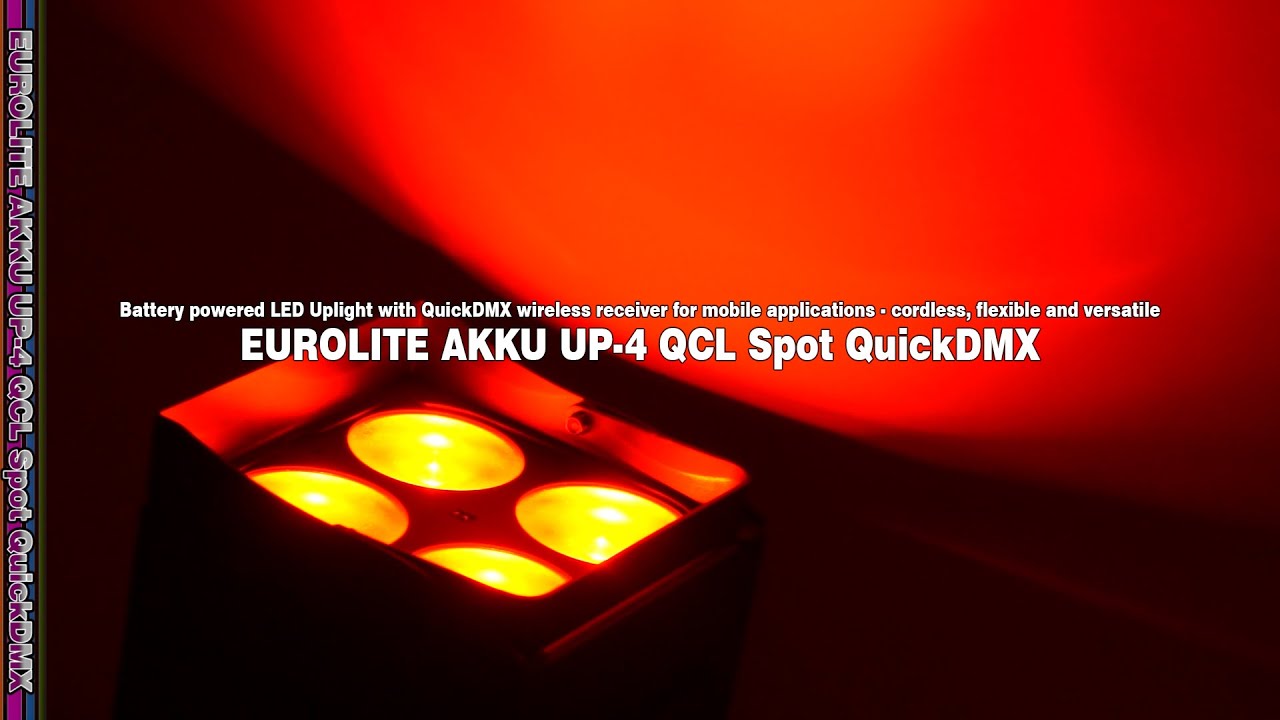 EUROLITE AKKU UP-4 QCL Spot QuickDMX