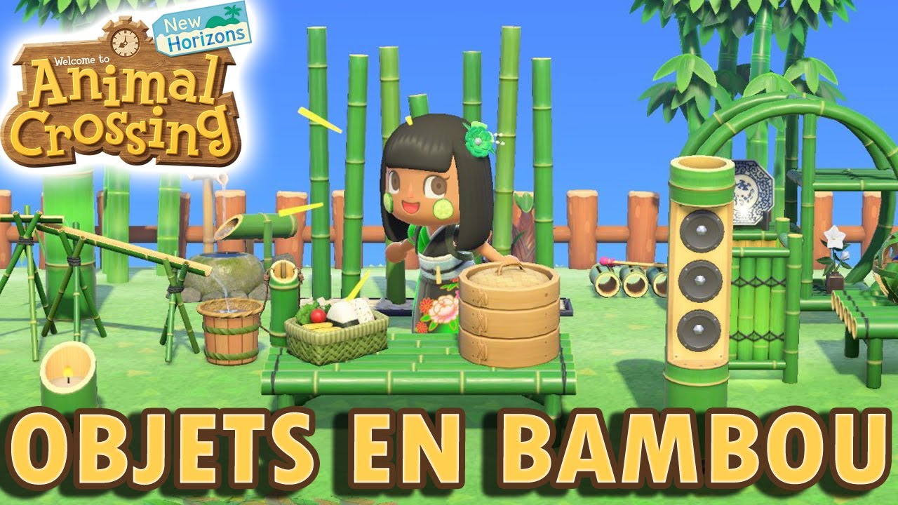 Tous les Objet et Plan de Construction en BAMBOU | Animal Crossing New Horizons