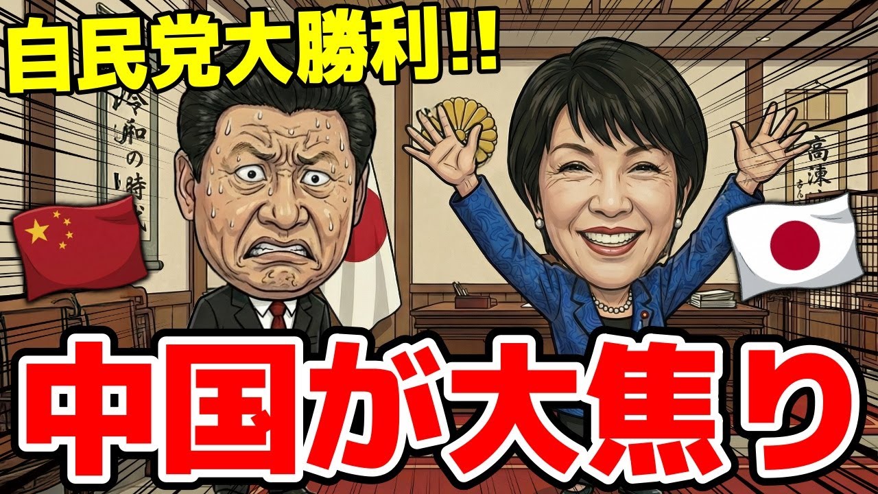 🇨🇳中国が自民党圧勝&中道惨敗で大パニック！？中国の作戦が大失敗に終わる！