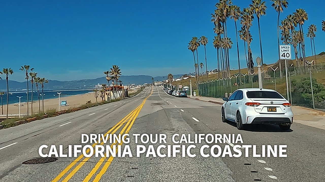 [4K] California Pacific Coastline - Driving El Porto, Playa del Rey & Venice Beach, Los Angeles, USA