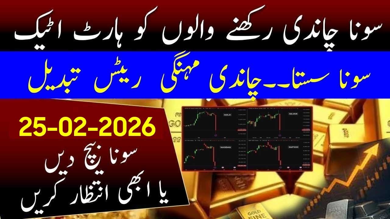 Today Gold Price in Pakistan | 24 February 2026 Gold & Silver Rates Update | Big Drop in Gold price