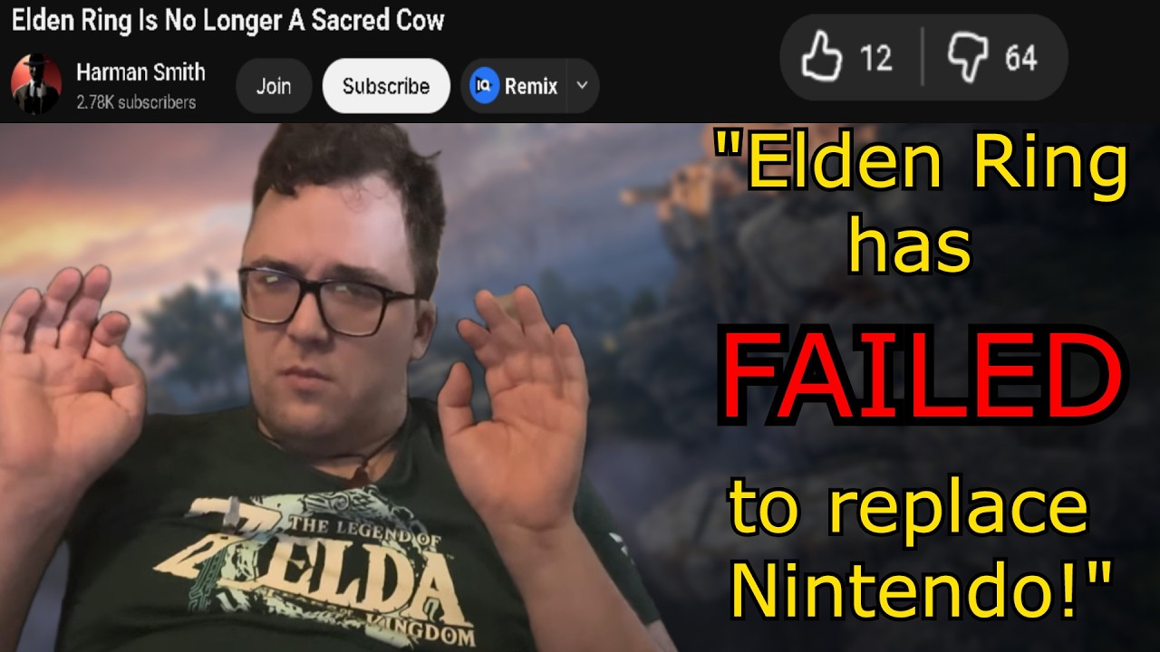Nintendo fanboy, Harman Smith, Has spent 4 years crying over Elden Ring...