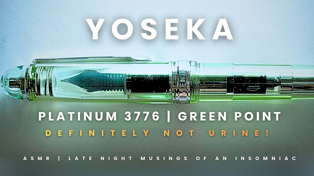 What color is Yoseka and Platinum fountain pen collab?  Green Point
