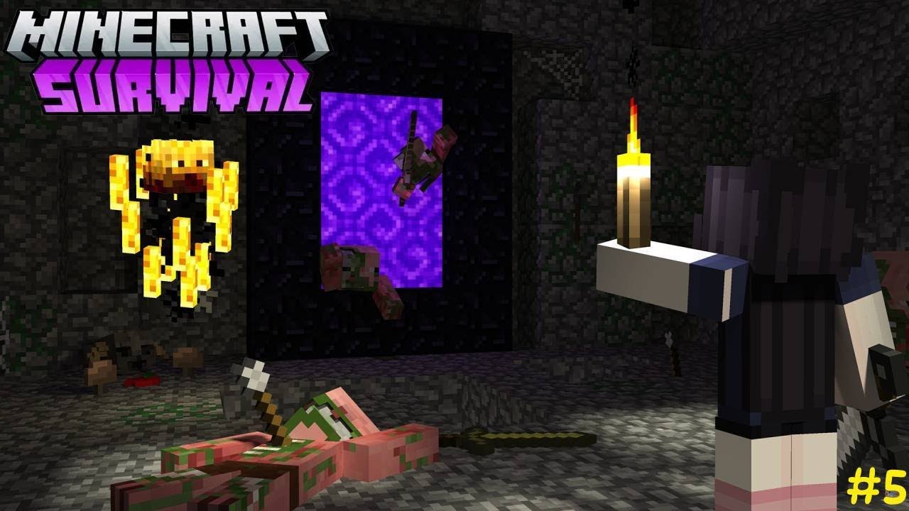 I Finally Built a Nether Portal in My Survival World | EP 5