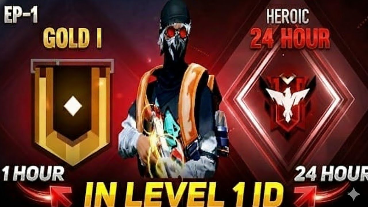 Gold 1 to Heroic in 24 Hours 😱 | Non-Stop Free Fire Rank Push |#freefire#garenafreefire#gaming 