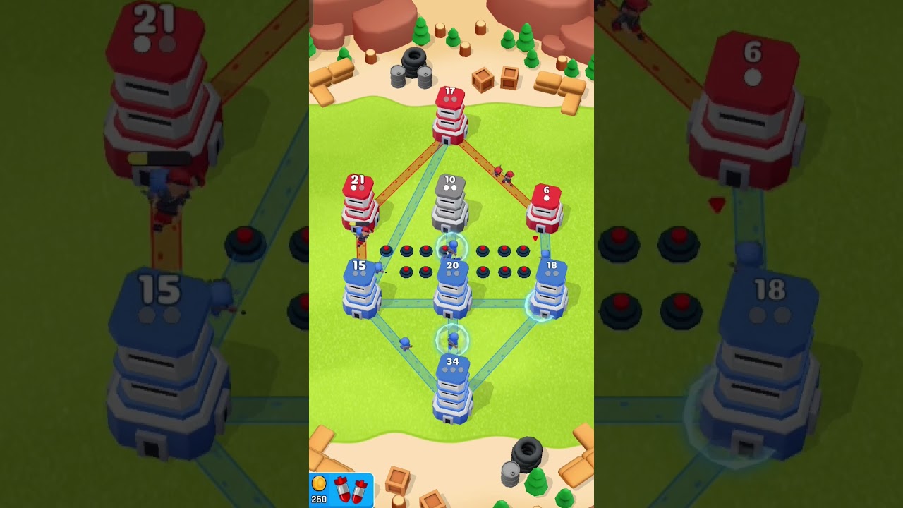 tower 🗼 war #battle #gameplay #bigbattle #augmentedrealitygame #games