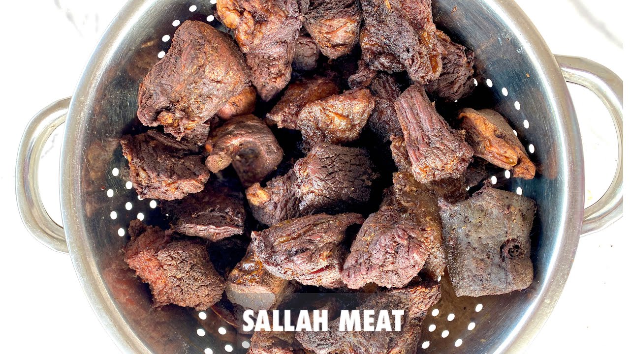 How to properly fry sallah meat / cook sallah meat