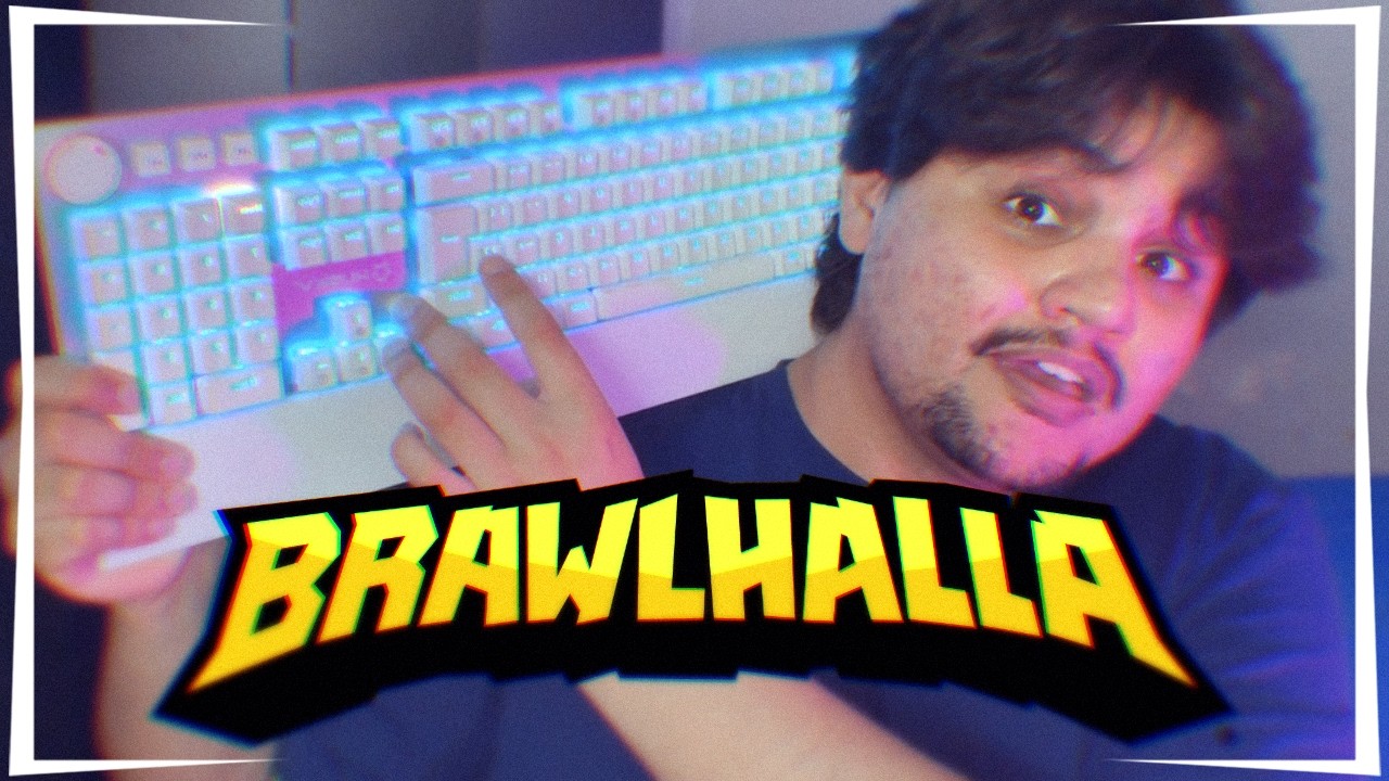 Jogando pela 1°VEZ EM TECLADO MECÂNICO - Brawlhalla