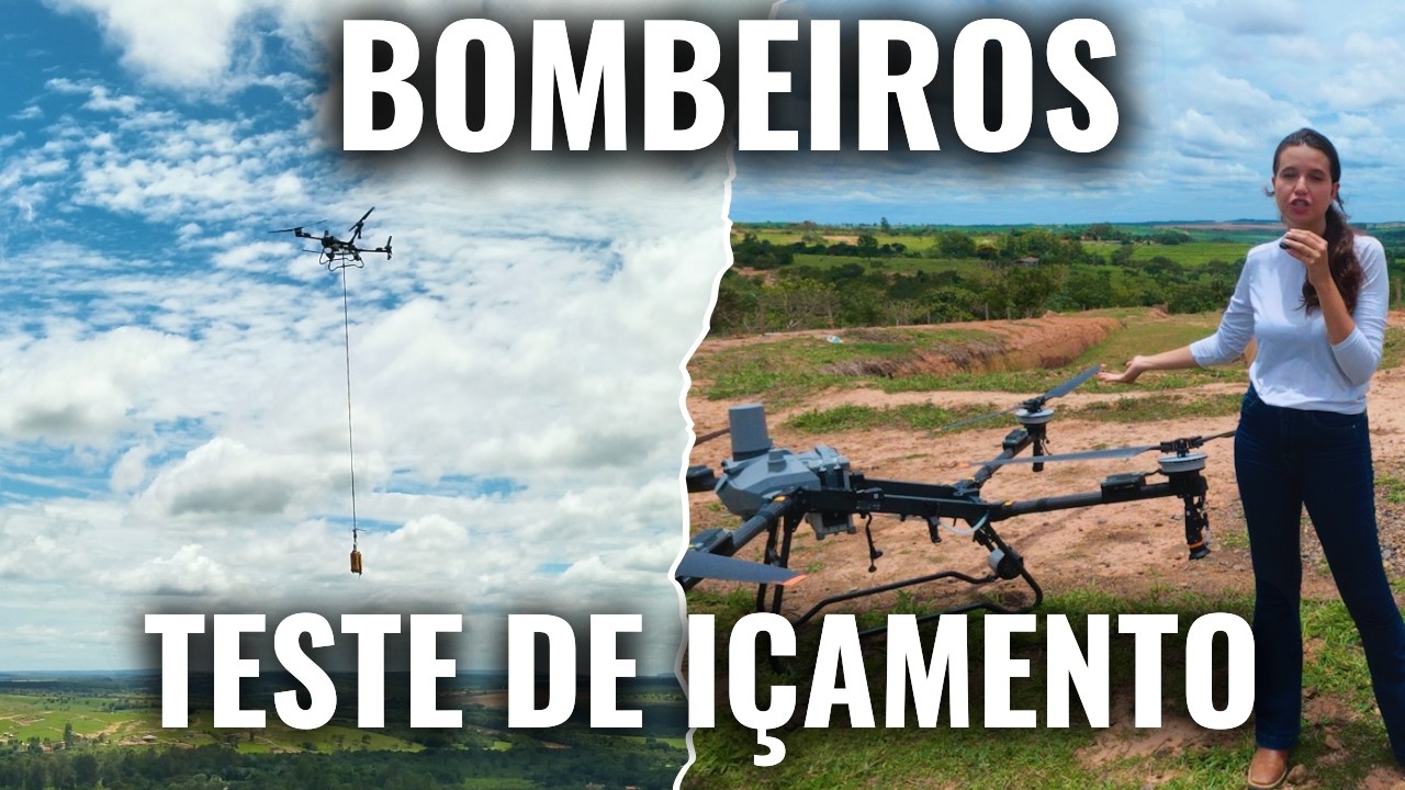 Teste Içamento de Carga com Bombeiros de Minas Gerais com T70P
