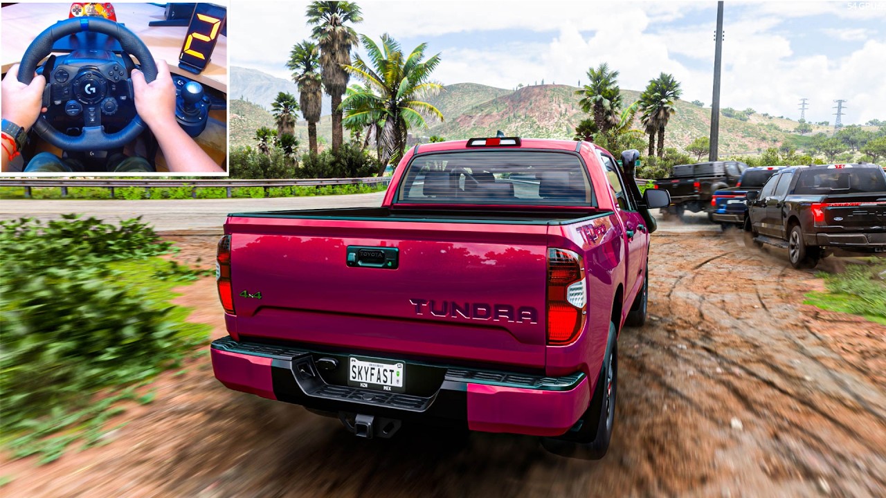 1357HP Toyota TUNDRA OFFROAD vs PICKUPS- Forza Horizon 5 | Logitech G923 Steering Wheel