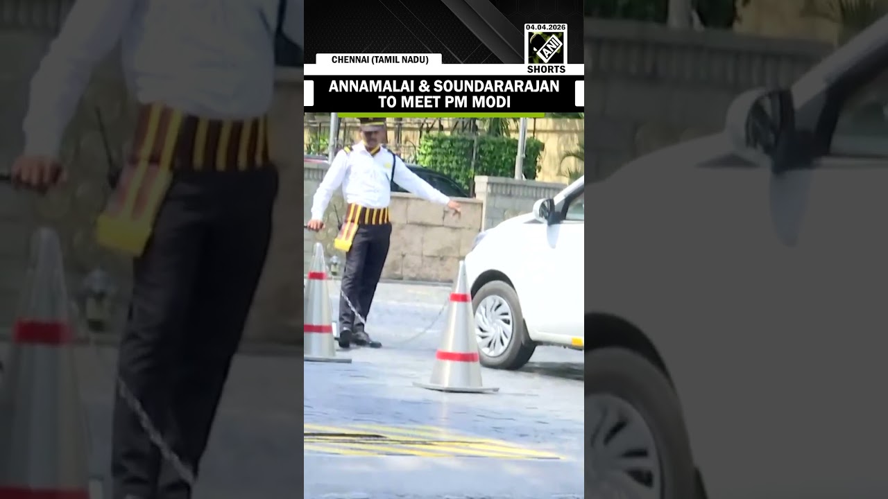 Watch! K. Annamalai and T. Soundararajan arrive at a hotel to meet PM Modi ahead of TN Polls