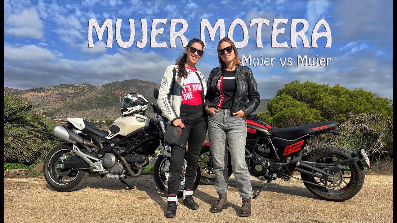 Mujer motera