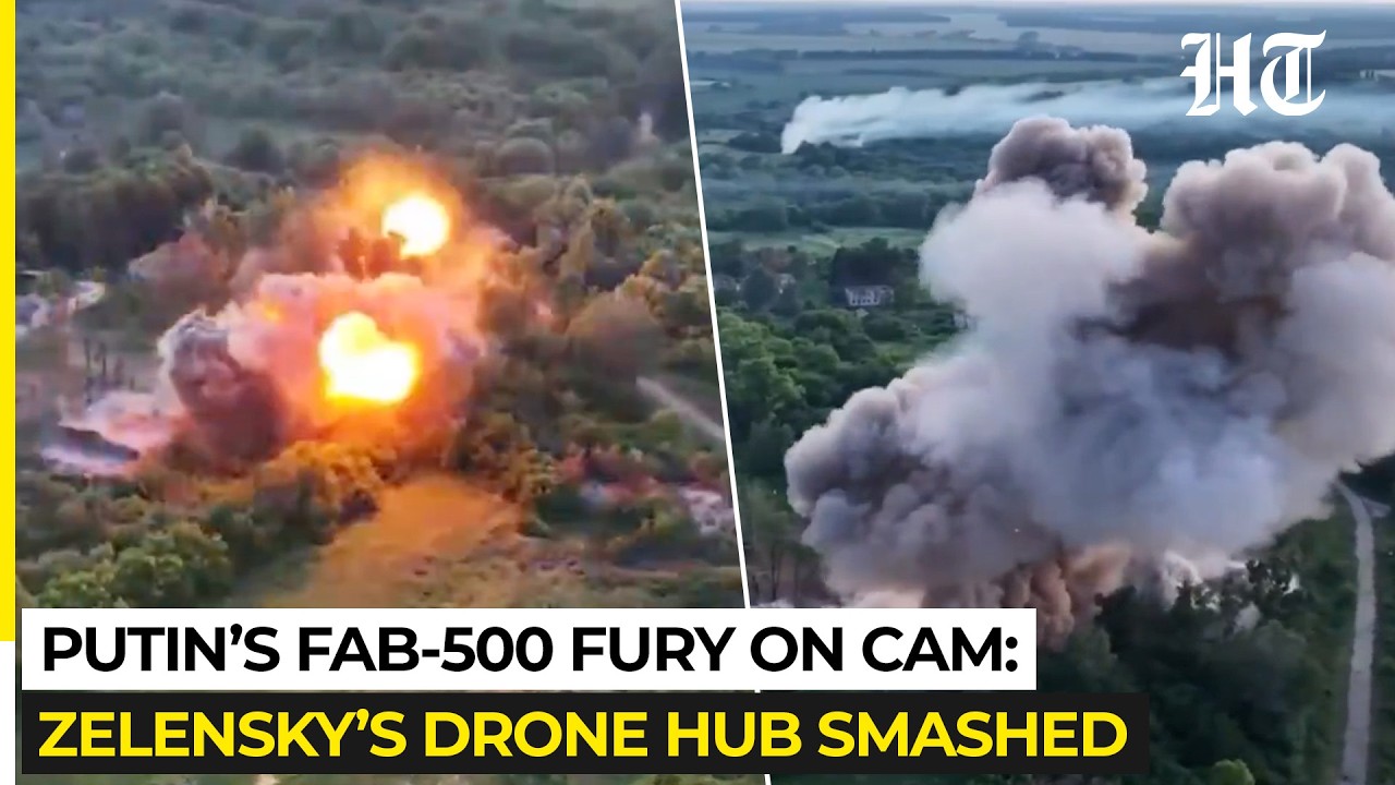 Nagranie: Putin zrzuca bomby FAB-500 na centrum dronowe Zełenskiego, Rosja zaciska pętlę