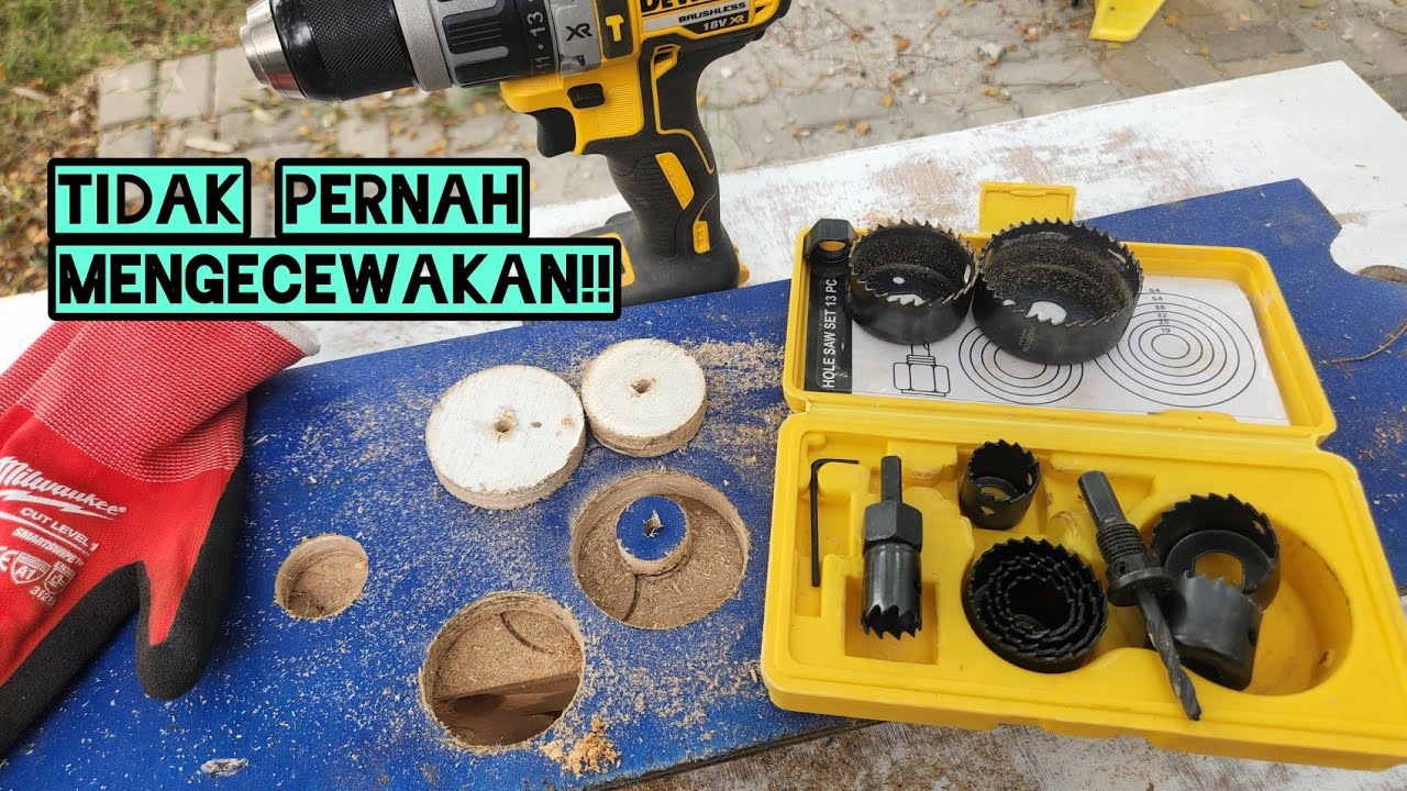 Tajam, berkualitas!!!! || review mata bor hole saw Hasston ART0450-003