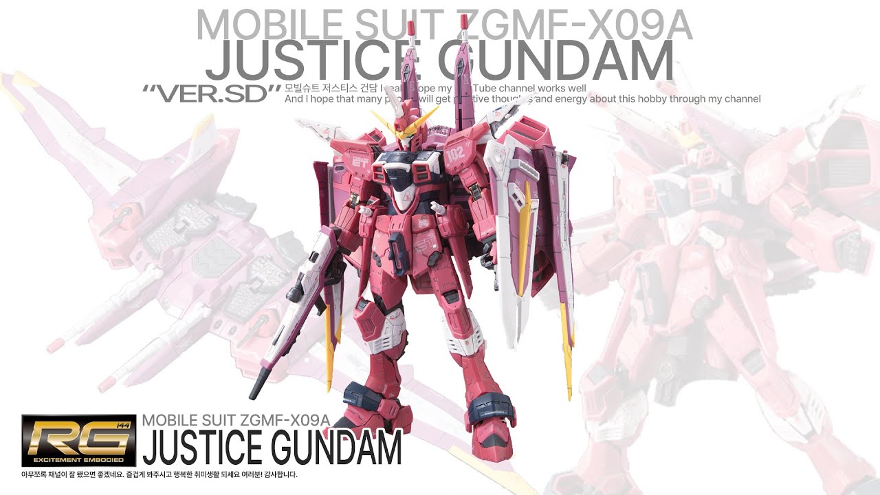 GUNDAM ASMR  JUSTICE GUNDAM - RG - Gundam Build - Gundam Seed - Gunpla speed build
